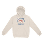 Austin Coffee Company Hoodie in Natural - front view
