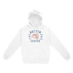 Austin Hoodie in White - front view