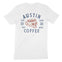 Austin Coffee Company T-Shirt in White - back view