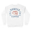 Denver Crewneck in White - back view