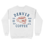 Denver Coffee Company Crewneck White back