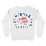 Denver Coffee Company Crewneck White back