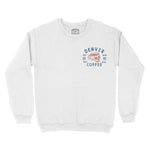 Denver Coffee Company Crewneck White front
