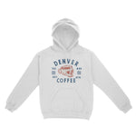 Denver Coffee Company Hoodie White front