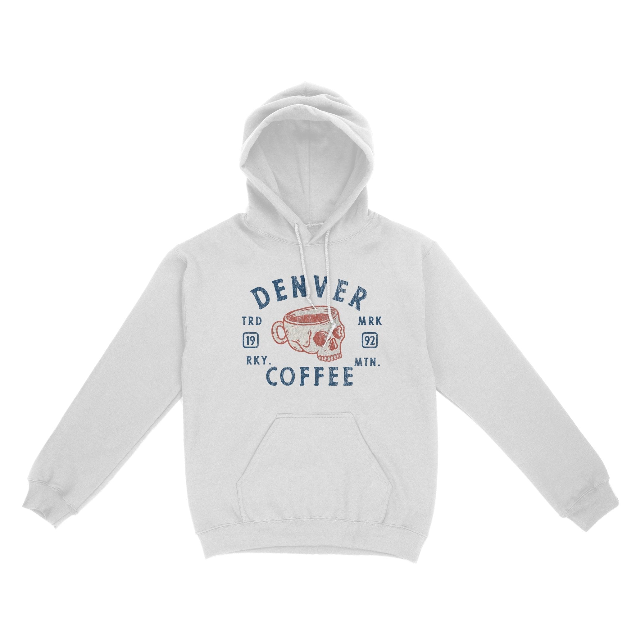 Denver Coffee Company Hoodie White front