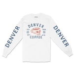 Denver Longsleeve in White - front-sleeves view