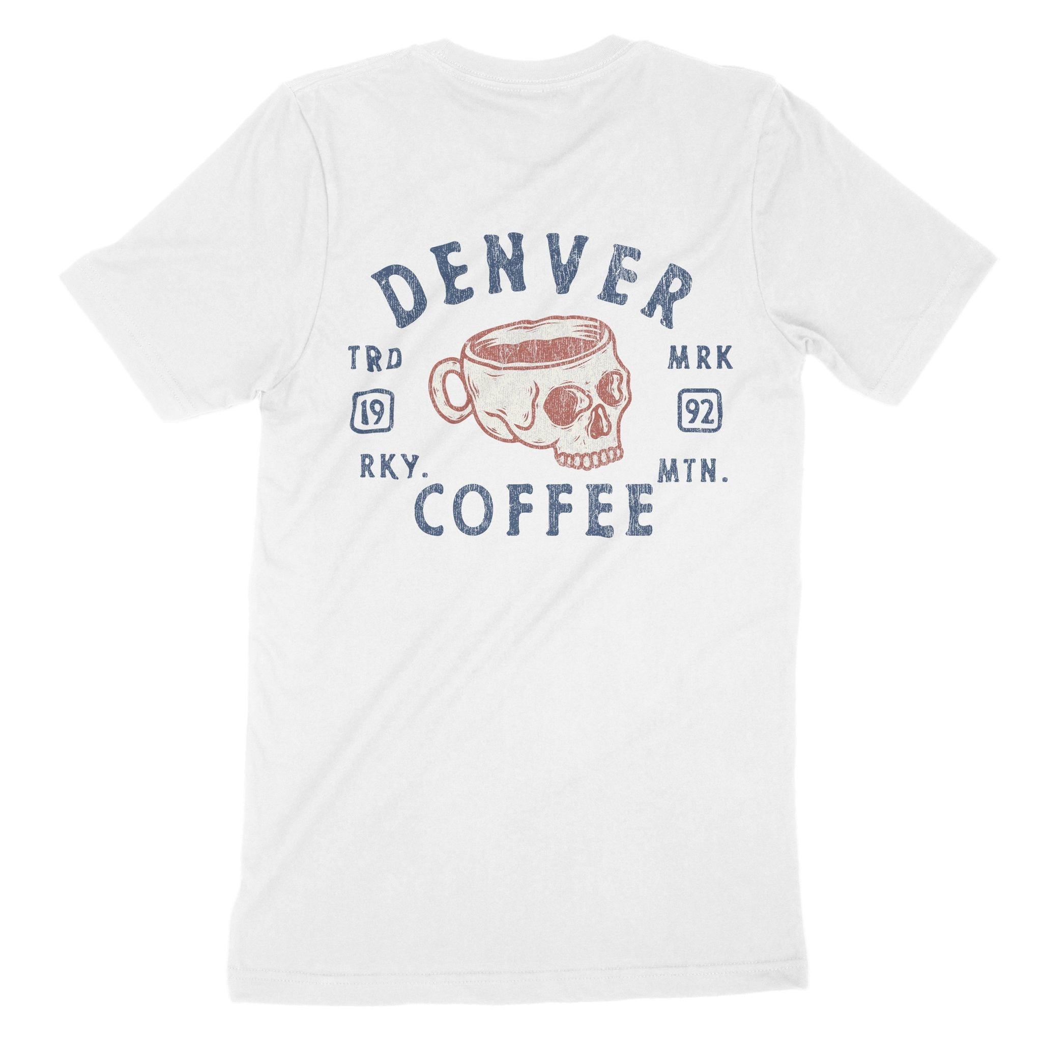Denver Coffee Company T-Shirt White back