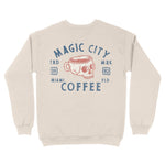 Miami Coffee Company Crewneck in Natural - back view