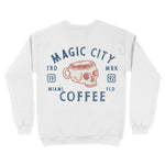 Miami Coffee Company Crewneck White back