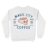 Miami Coffee Company Crewneck White back