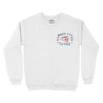 Miami Coffee Company Crewneck White front