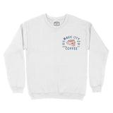 Miami Coffee Company Crewneck White front