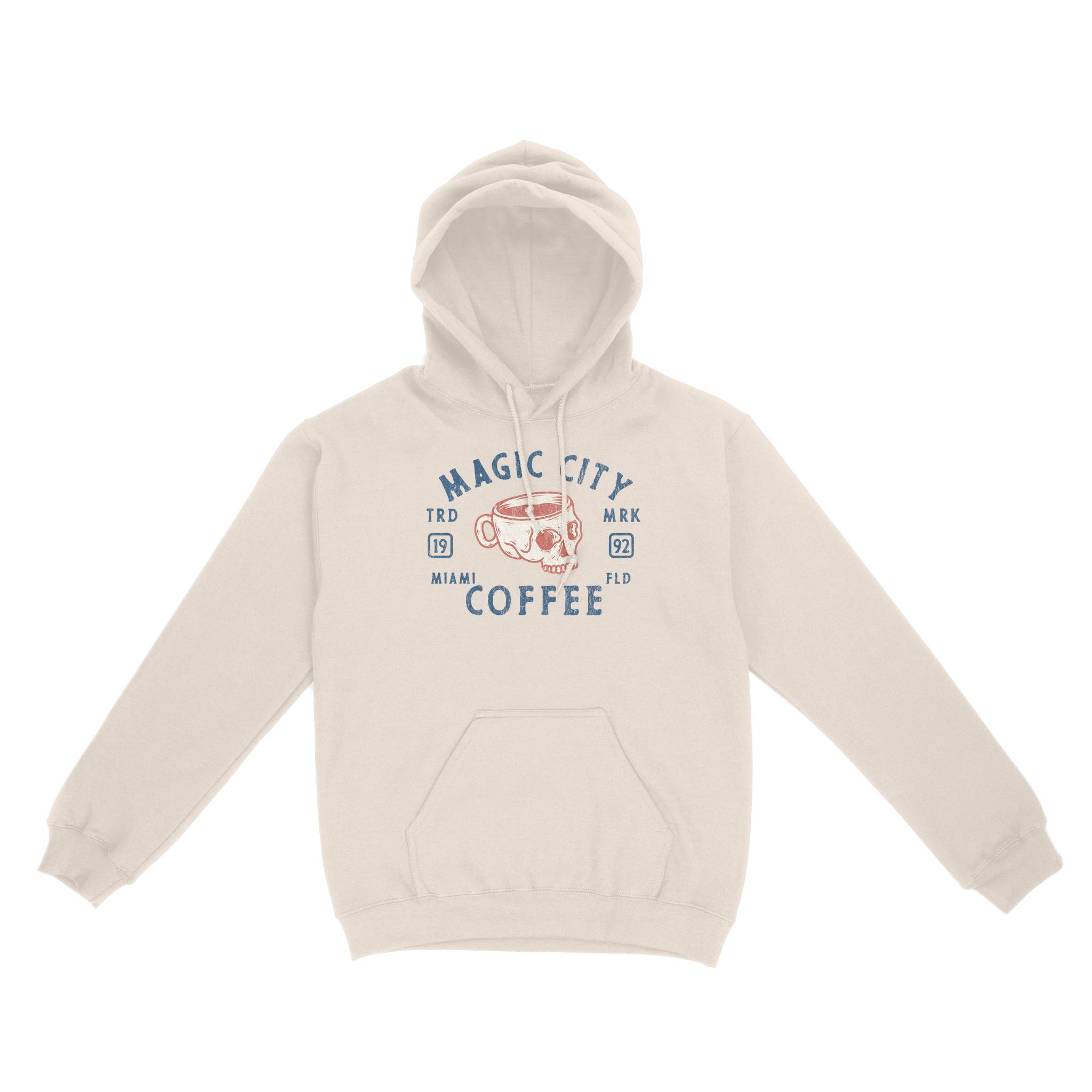 Miami Coffee Company Hoodie in Natural - front view