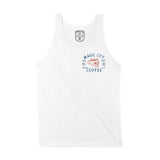 Miami Tank Top in White - front view