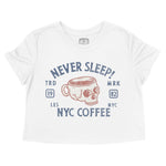 New York Coffee Company Cropped Tee White front