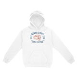 New York Hoodie in White - front view