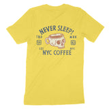 New York Coffee Company T-Shirt Yellow back