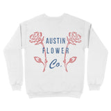 Austin Flower Shop Crewneck White back
