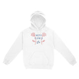 Austin Hoodie in White - front view