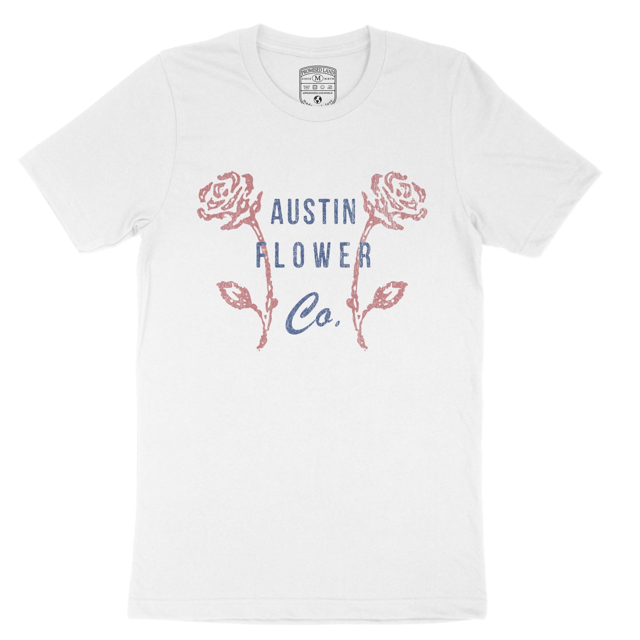 Austin Flower Shop T-Shirt White front