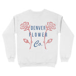 Denver Flower Shop Crewneck White back