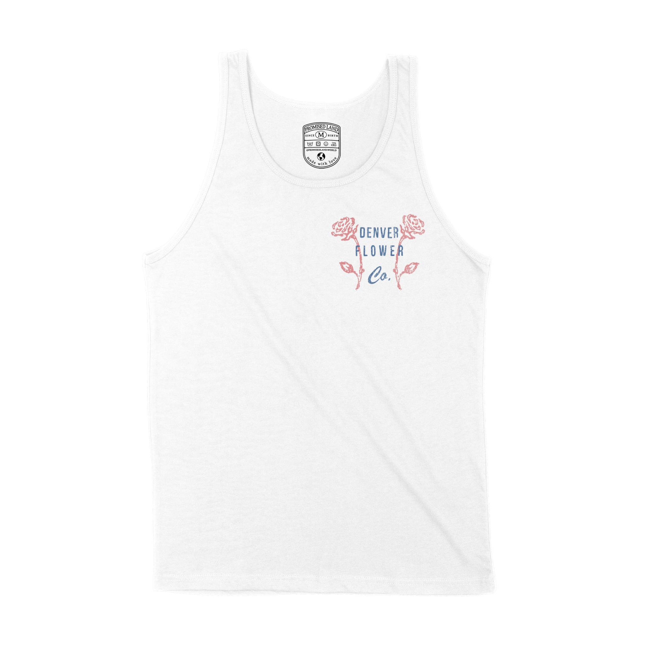 Denver Tank Top in White - front view