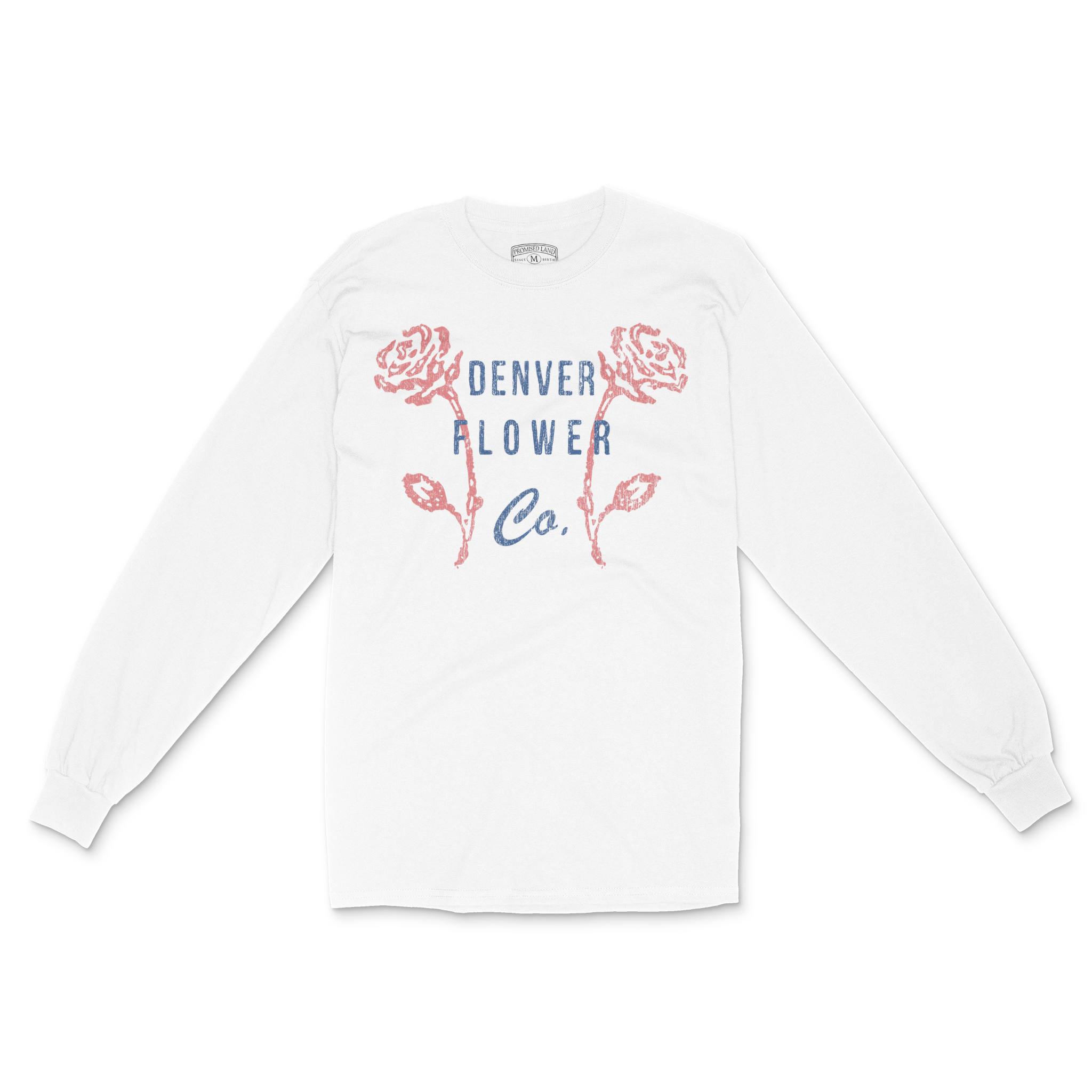 Denver Longsleeve in White - front view