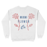 Miami Flower Shop Crewneck White back