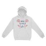 Miami Flower Shop Hoodie White front