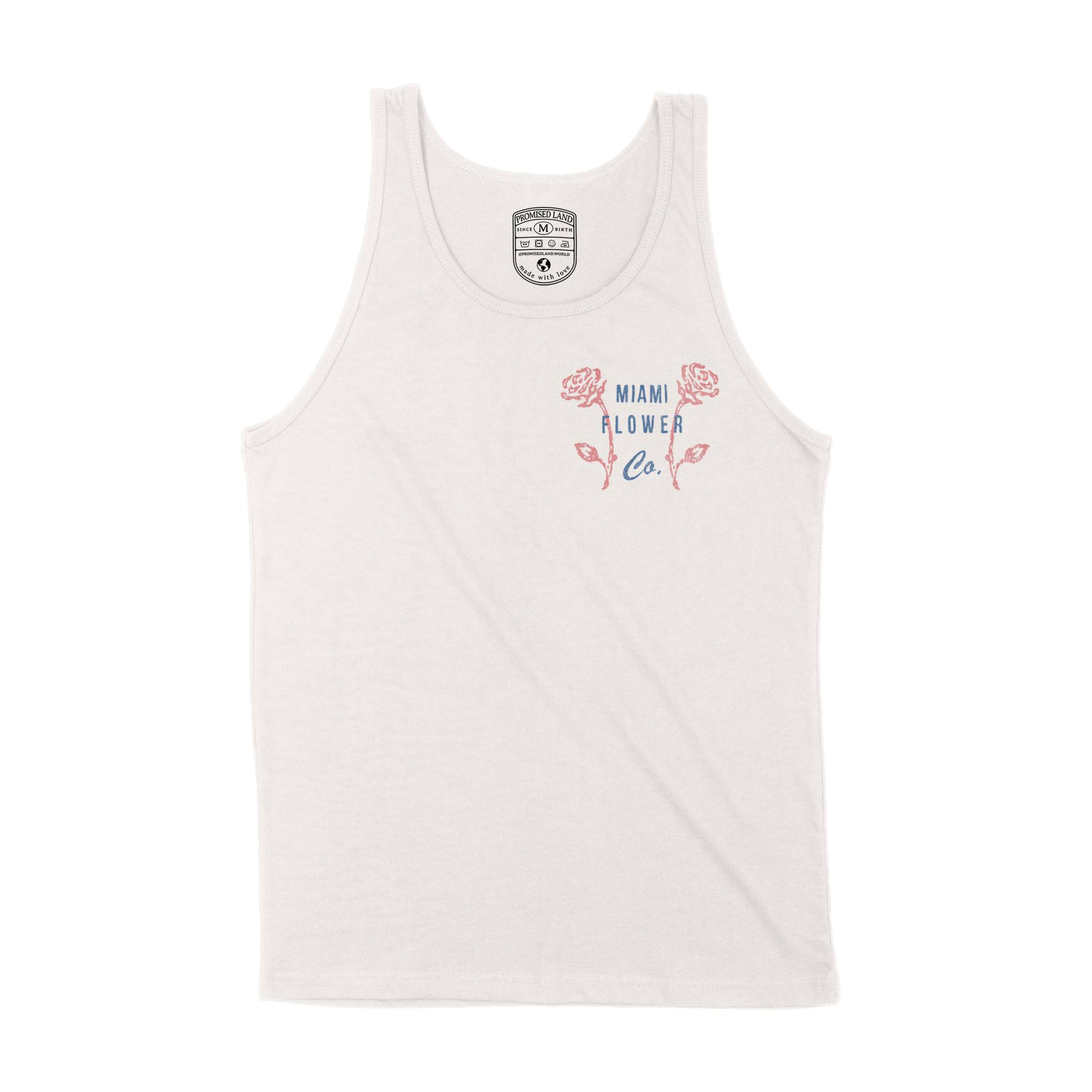 Miami Flower Shop Tank Top in Vintage - front view