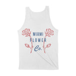Miami Flower Shop Tank Top White back