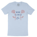 Miami Flower Shop T-Shirt Baby Blue front