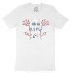 Miami Flower Shop T-Shirt White front