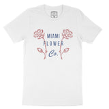 Miami Flower Shop T-Shirt White front