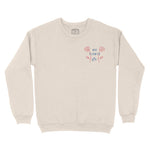 New York Flower Shop Crewneck in Natural - front view