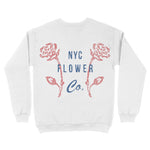 New York Flower Shop Crewneck White back