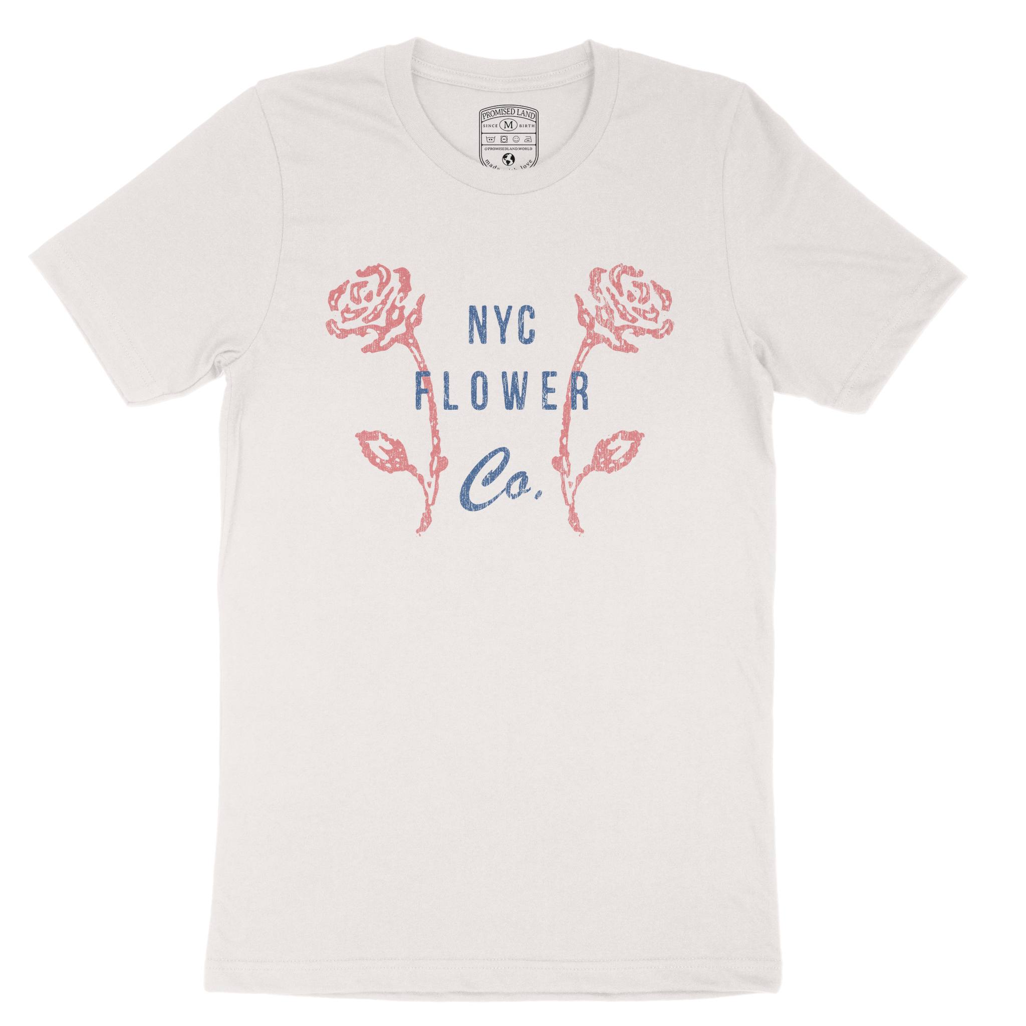 New York Flower Shop T-Shirt in Vintage - front view