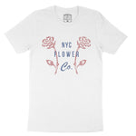 New York Flower Shop T-Shirt White front