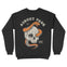 Asbury Park Skull Snake Crewneck in Black - back view