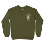 Austin Skull Snake Crewneck Military Green front