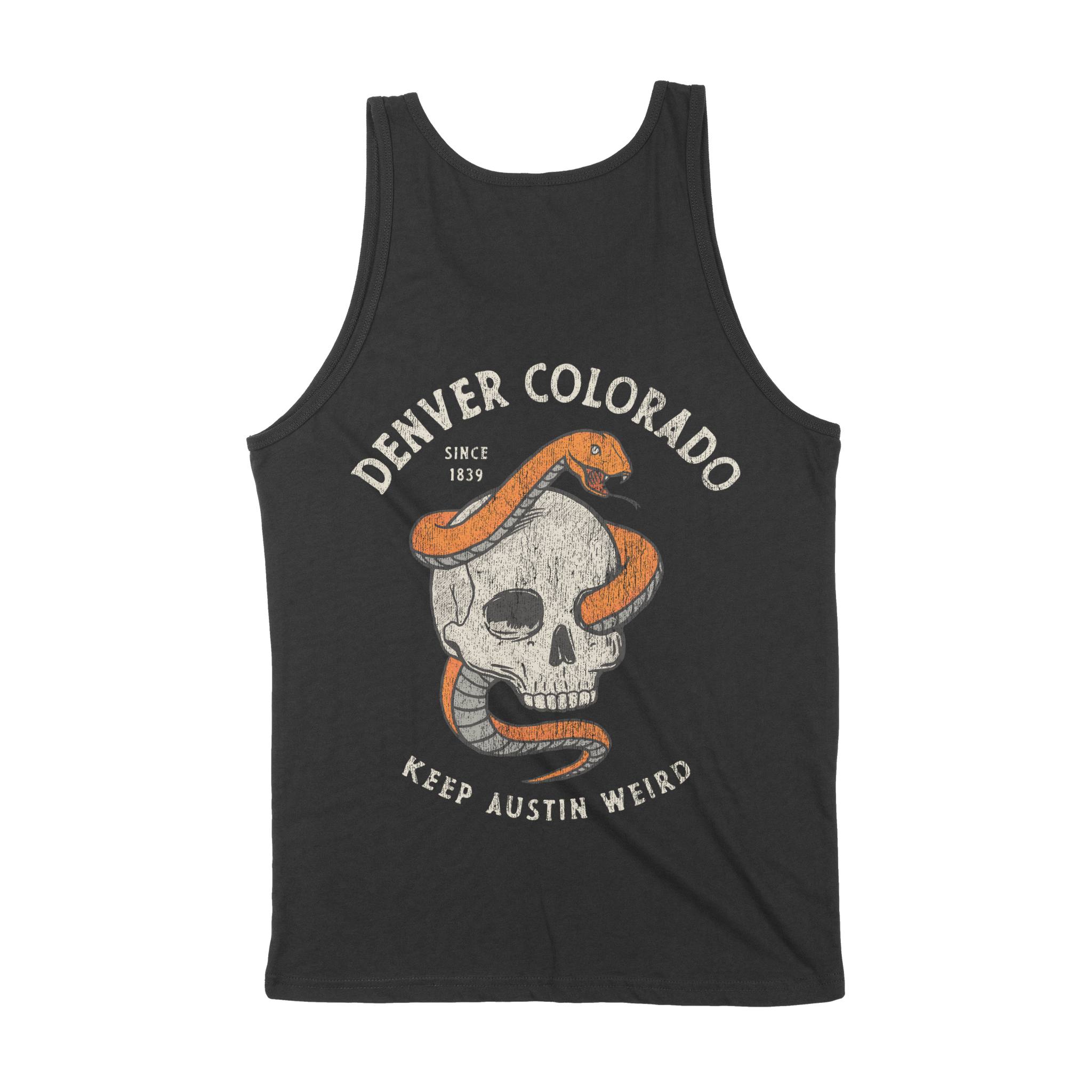 Austin Tank Top in Black - back view