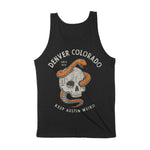 Austin Skull Snake Tank Top Black back