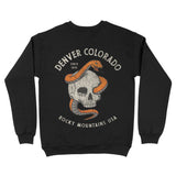 Denver Skull Snake Crewneck Black back
