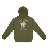Denver Hoodie in Military Green - front view