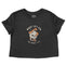 Miami Cropped Tee in Black - front view