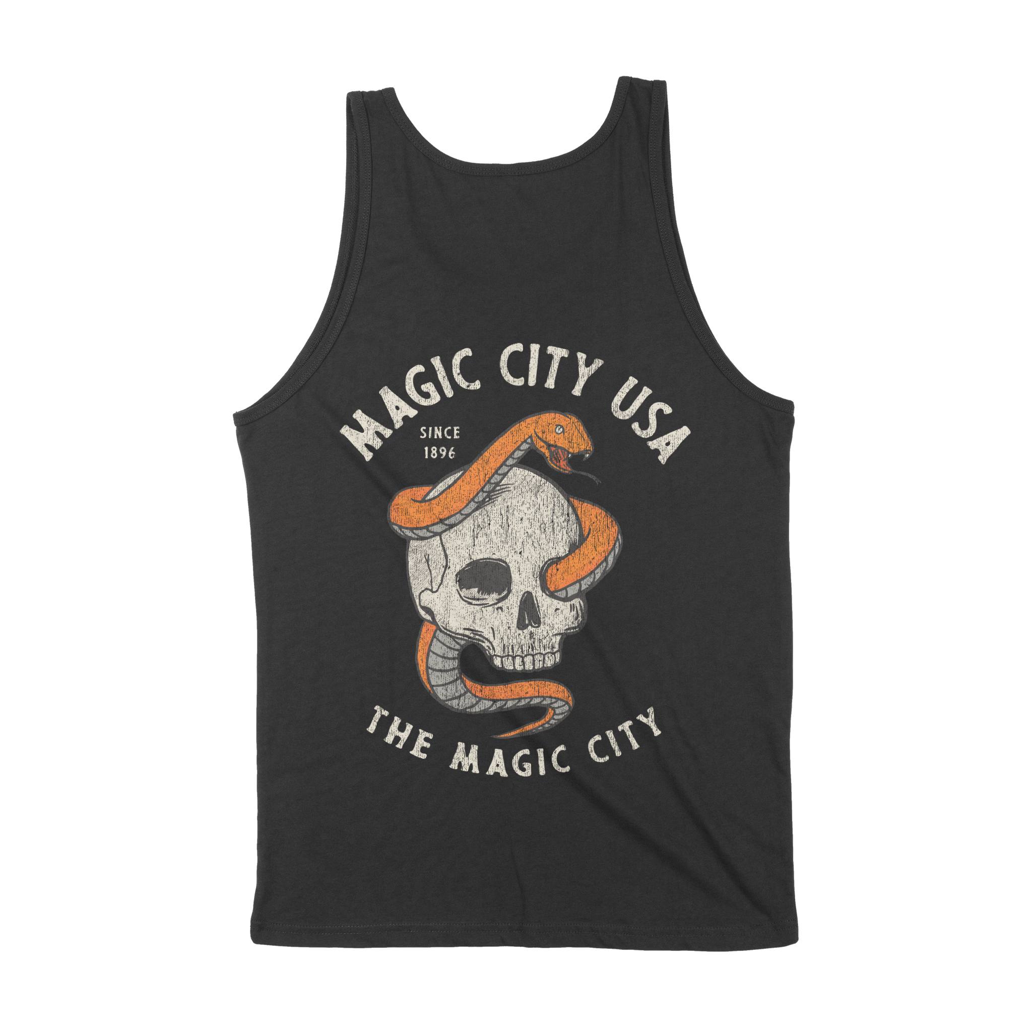 Miami Tank Top in Black - back view