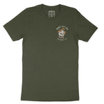Miami Skull Snake T-Shirt Military Green front