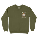 New York Crewneck in Military Green - front view