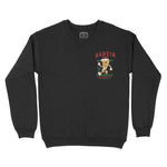 Austin Crewneck in Black - front view