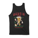 Austin Pizza Boy Tank Top Black back